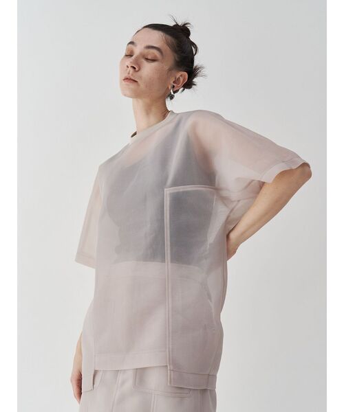 UN3D シアートップス UN3D.（アンスリード）の「SHEER COCOON TOPS / シアーコクーン