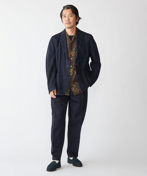 SHIPS（シップス）の「Southwick: Gate Label デニム イージー ブレザー（テーラードジャケット・メンズ・ネイビー/ライトブルー・SMALL/LARGE/MEDIUM/X-LARGE）」の20枚目の写真