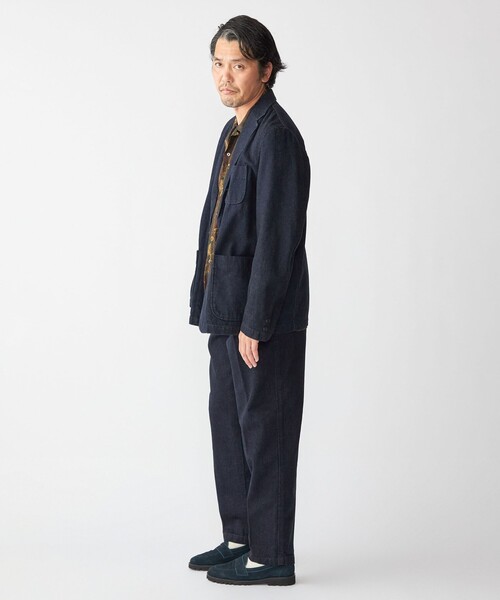 SHIPS（シップス）の「Southwick: Gate Label デニム イージー ブレザー（テーラードジャケット・メンズ・ネイビー/ライトブルー・SMALL/LARGE/MEDIUM/X-LARGE）」の19枚目の写真