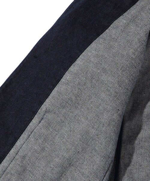 SHIPS（シップス）の「Southwick: Gate Label デニム イージー ブレザー（テーラードジャケット・メンズ・ネイビー/ライトブルー・SMALL/LARGE/MEDIUM/X-LARGE）」の9枚目の写真