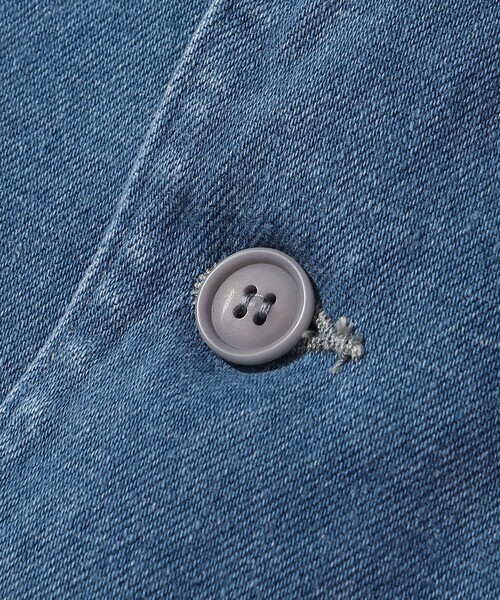 SHIPS（シップス）の「Southwick: Gate Label デニム イージー ブレザー（テーラードジャケット・メンズ・ネイビー/ライトブルー・SMALL/LARGE/MEDIUM/X-LARGE）」の3枚目の写真