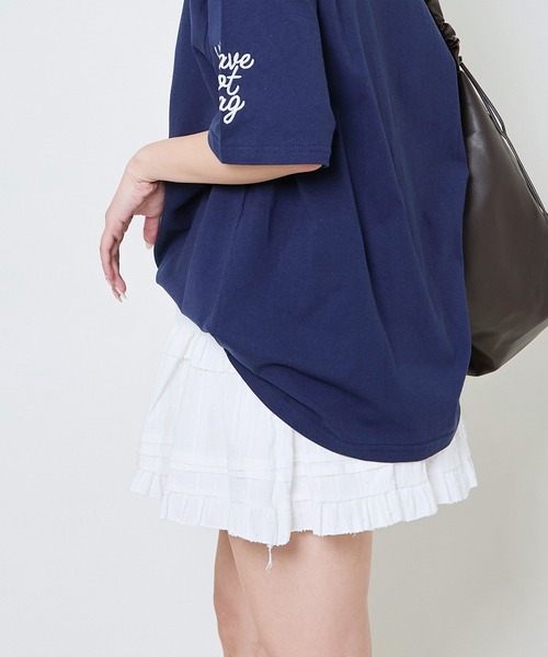 GORGE（ゴージ）の「《ふんわりフリル×ドビーコットン》レディース ミニスカパン 美脚見え 春夏秋（スカート・レディース・オフホワイト/ブラック・F）」の5枚目の写真