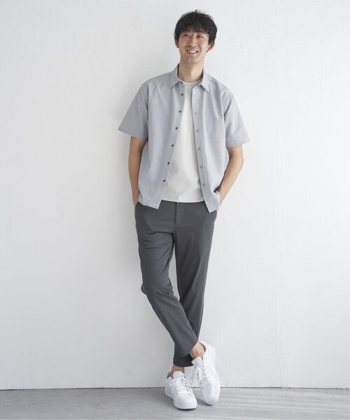 ikka(イッカ)の「【吸水速乾】イージーケア半袖シャウター(シャツ/ブラウス・メンズ・ブルー/ネイビー/ベージュ・M/L/XL/S)」の12枚目の写真