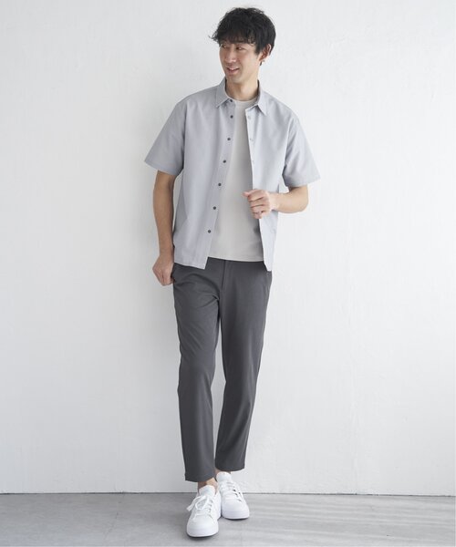ikka(イッカ)の「【吸水速乾】イージーケア半袖シャウター(シャツ/ブラウス・メンズ・ブルー/ネイビー/ベージュ・M/L/XL/S)」の13枚目の写真