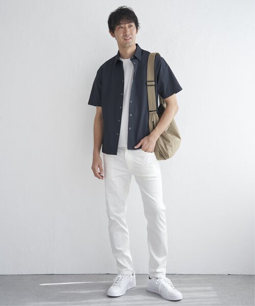 ikka(イッカ)の「【吸水速乾】イージーケア半袖シャウター(シャツ/ブラウス・メンズ・ブルー/ネイビー/ベージュ・M/L/XL/S)」の15枚目の写真