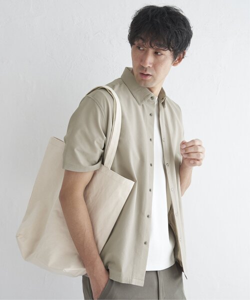 ikka(イッカ)の「【吸水速乾】イージーケア半袖シャウター(シャツ/ブラウス・メンズ・ブルー/ネイビー/ベージュ・M/L/XL/S)」の17枚目の写真