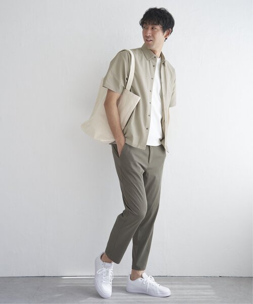 ikka(イッカ)の「【吸水速乾】イージーケア半袖シャウター(シャツ/ブラウス・メンズ・ブルー/ネイビー/ベージュ・M/L/XL/S)」の19枚目の写真