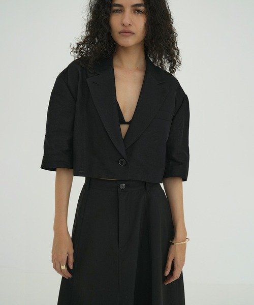 DAD CROPPED TAILORED JACKET（テーラードジャケット）｜CLANE