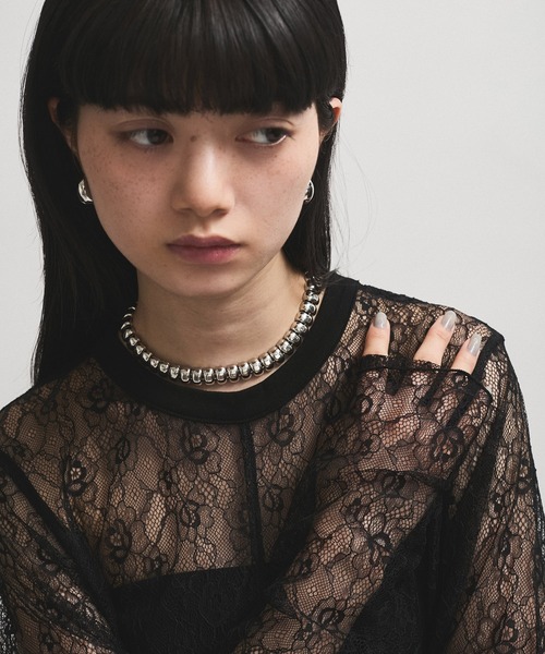 ADAM ET ROPE'（アダムエロペ）の「レースワンピース（ワンピース・レディース・ブラック/ベージュ・FREE）」の17枚目の写真