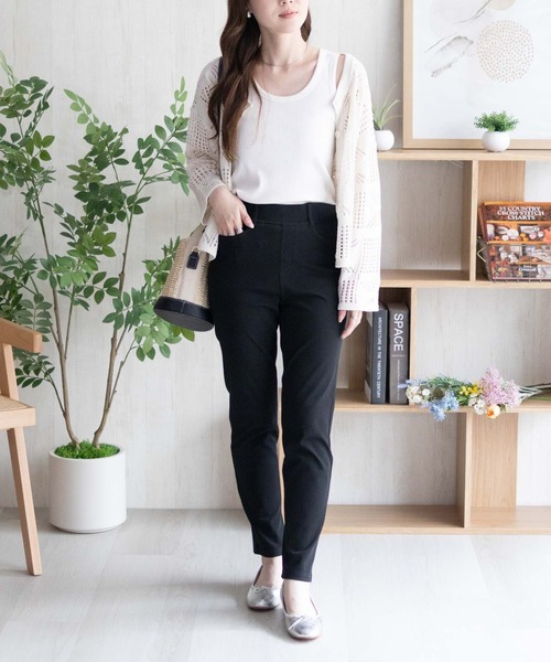 NAVY(ネイビー)の「nAvy SARARI フローズン ストレートパンツ 冷感、【ドライ UVカット ストレッチ】(その他パンツ・レディース・ブラウン/ブルー系/ネイビー系/ブラック/グレー/オリーブ・S/M/L)」の18枚目の写真