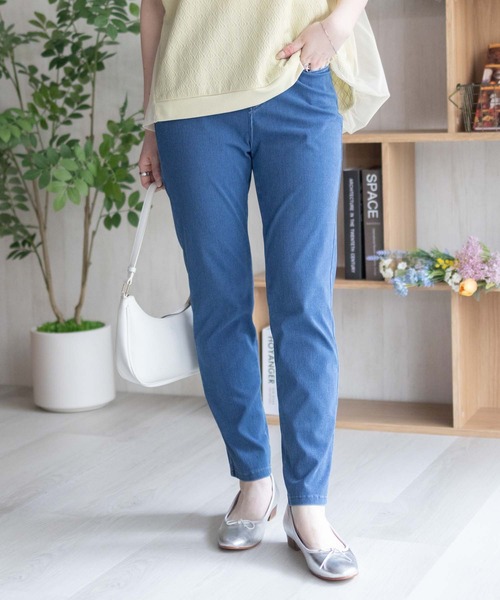 NAVY(ネイビー)の「nAvy SARARI フローズン ストレートパンツ 冷感、【ドライ UVカット ストレッチ】(その他パンツ・レディース・ブラウン/ブルー系/ネイビー系/ブラック/グレー/オリーブ・S/M/L)」の10枚目の写真