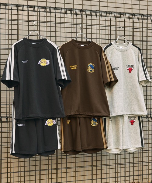 NBA/エヌビーエー 別注 セットアップ チームロゴ刺繍 サイド
