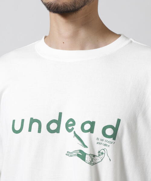 REMI RELIEF（レミレリーフ）の「REMI RELIEF(レミレリーフ) 別注20/-天竺BIGサイズTシャツ（Undead）（Tシャツ/カットソー・メンズ・アイボリー・M/L/XL）」の6枚目の写真