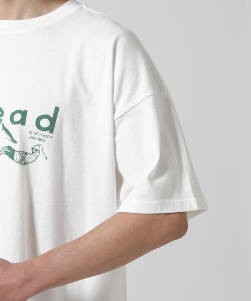 REMI RELIEF（レミレリーフ）の「REMI RELIEF(レミレリーフ) 別注20/-天竺BIGサイズTシャツ（Undead）（Tシャツ/カットソー・メンズ・アイボリー・M/L/XL）」の7枚目の写真