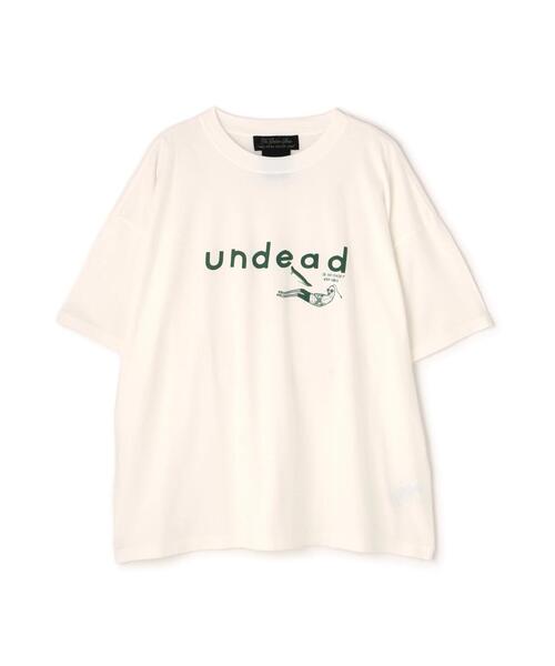 REMI RELIEF（レミレリーフ）の「REMI RELIEF(レミレリーフ) 別注20/-天竺BIGサイズTシャツ（Undead）（Tシャツ/カットソー・メンズ・アイボリー・M/L/XL）」の9枚目の写真