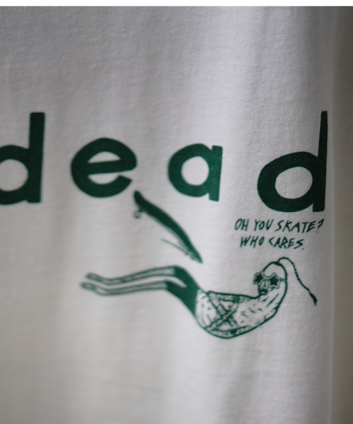 REMI RELIEF（レミレリーフ）の「REMI RELIEF(レミレリーフ) 別注20/-天竺BIGサイズTシャツ（Undead）（Tシャツ/カットソー・メンズ・アイボリー・M/L/XL）」の3枚目の写真