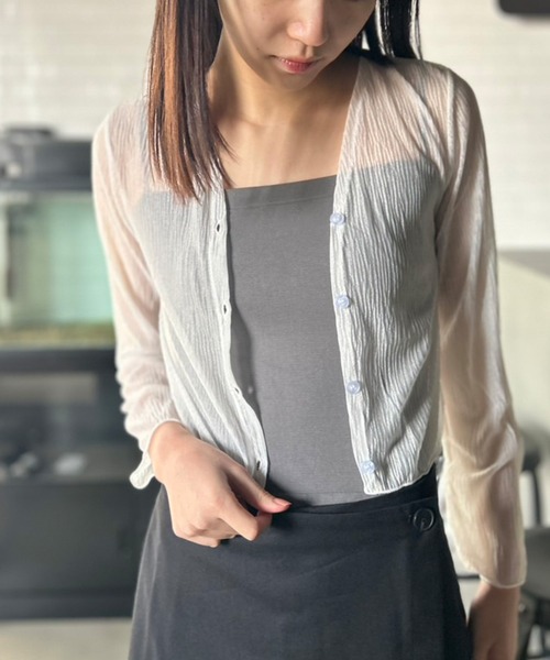Kotoe（コトエ）の「キャミソール ブラトップ カップ付き（キャミソール・レディース・ブラック/カーキ/グレー/ホワイト/ピンク・FREE）」の6枚目の写真
