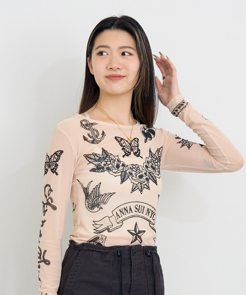 ANNA SUI NYC/アナスイエヌワイシー/タトゥーグラフィックシアートップ
