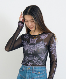 ANNA SUI NYC/アナスイエヌワイシー/タトゥーグラフィックシアートップ