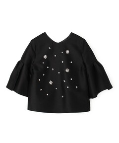 ✨極美品✨24SS ピンクハウス パール使い透かし柄ニットカーディガン セール】パール使い透かし柄ニットカーディガン（カーディガン