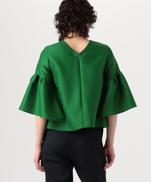 FLICKA(フリッカ)の「【別注】FLICKA for TOMORROWLAND with bijou トップス(シャツ/ブラウス・レディース・グリーン系その他/ブラック系その他・1)」の10枚目の写真