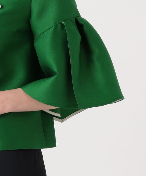 FLICKA(フリッカ)の「【別注】FLICKA for TOMORROWLAND with bijou トップス(シャツ/ブラウス・レディース・グリーン系その他/ブラック系その他・1)」の7枚目の写真