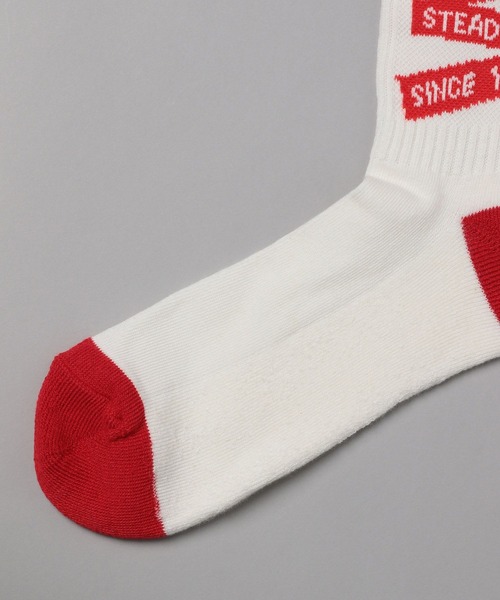 GEORGE'S（ジョージズ）の「ラインロゴソックス（23～25cm／26～28cm）（ソックス/靴下・メンズ・ホワイト系/ブラウン系・23-25/26-28）」の10枚目の写真