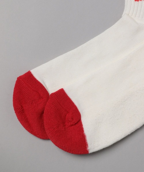 GEORGE'S（ジョージズ）の「ラインロゴソックス（23～25cm／26～28cm）（ソックス/靴下・メンズ・ホワイト系/ブラウン系・23-25/26-28）」の7枚目の写真