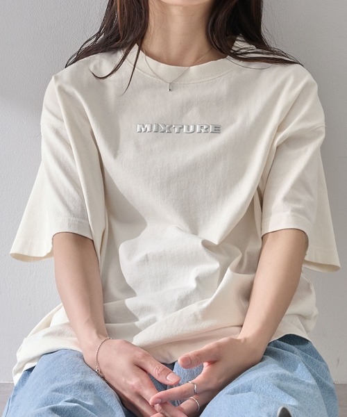 【MOZMOZ】グラフィックピグメントオーバーフィット半袖Tシャツ FOLLOWIN tシャツ 「UNISEX」「半袖ver」ストリートオーバー