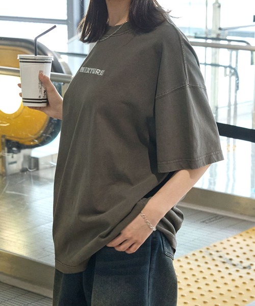 極美品✨1点もの級 NOMA t.リネン 半袖シャツ メタルロゴ 麻 tb-2503-02_1.jpg