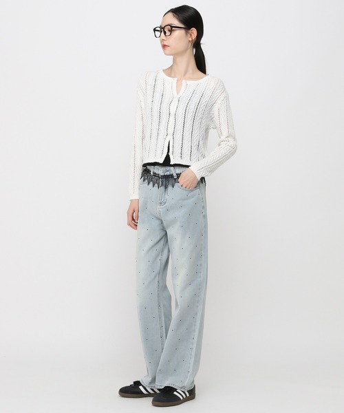 ALAND（エーランド）の「3.3Field Trip／ニットカーディガン（カーディガン/ボレロ・レディース・ベビーピンク/アイボリー・FREE）」の20枚目の写真