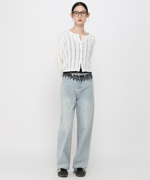 ALAND（エーランド）の「3.3Field Trip／ニットカーディガン（カーディガン/ボレロ・レディース・ベビーピンク/アイボリー・FREE）」の21枚目の写真