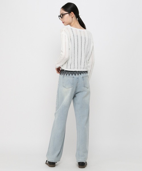 ALAND（エーランド）の「3.3Field Trip／ニットカーディガン（カーディガン/ボレロ・レディース・ベビーピンク/アイボリー・FREE）」の22枚目の写真