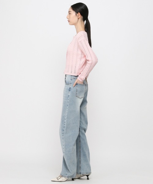 ALAND（エーランド）の「3.3Field Trip／ニットカーディガン（カーディガン/ボレロ・レディース・ベビーピンク/アイボリー・FREE）」の12枚目の写真