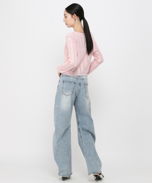 ALAND（エーランド）の「3.3Field Trip／ニットカーディガン（カーディガン/ボレロ・レディース・ベビーピンク/アイボリー・FREE）」の13枚目の写真