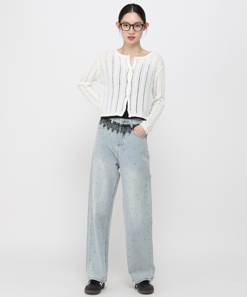 ALAND（エーランド）の「3.3Field Trip／ニットカーディガン（カーディガン/ボレロ・レディース・ベビーピンク/アイボリー・FREE）」の18枚目の写真