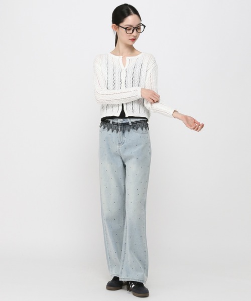 ALAND（エーランド）の「3.3Field Trip／ニットカーディガン（カーディガン/ボレロ・レディース・ベビーピンク/アイボリー・FREE）」の19枚目の写真