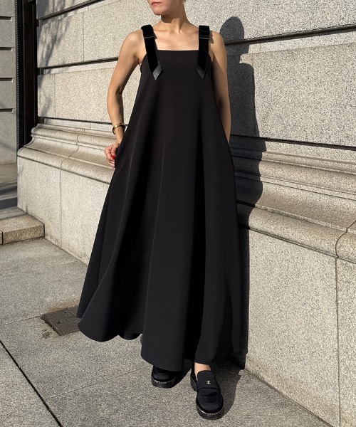 JENNE(ジェンヌ)の「肩ベロアリボンワンピース(ワンピース・レディース・ネイビー/ブラック・SMALL/MEDIUM/LARGE)」の10枚目の写真