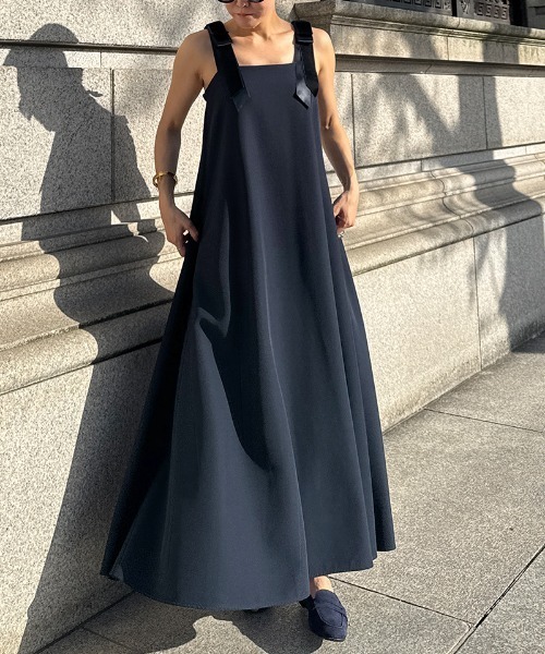 JENNE(ジェンヌ)の「肩ベロアリボンワンピース(ワンピース・レディース・ネイビー/ブラック・SMALL/MEDIUM/LARGE)」の20枚目の写真