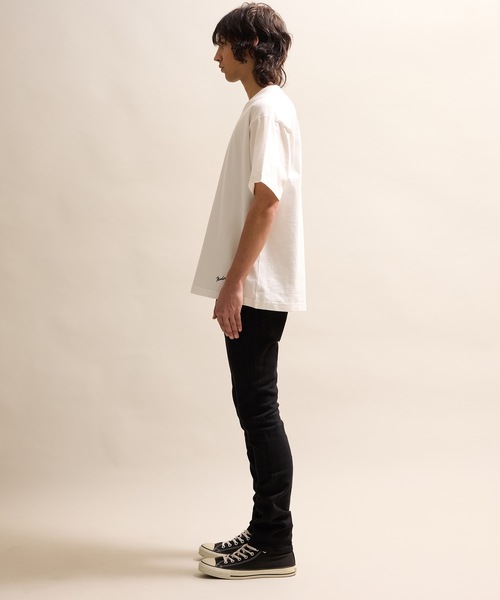 NUMBER (N)INE（ナンバーナイン）の「BASIC HEM PRINTED T-SHIRT / ベーシック ワンポイント ロゴプリント Tシャツ（Tシャツ/カットソー・メンズ・グレー/ブラック/ホワイト・M/L/XL）」の7枚目の写真