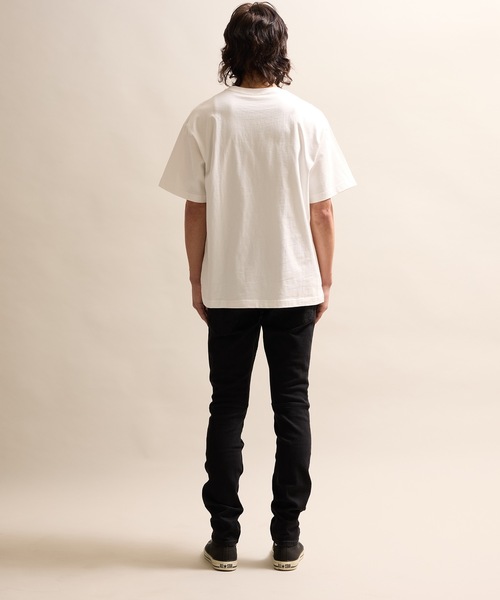 NUMBER (N)INE（ナンバーナイン）の「BASIC HEM PRINTED T-SHIRT / ベーシック ワンポイント ロゴプリント Tシャツ（Tシャツ/カットソー・メンズ・グレー/ブラック/ホワイト・M/L/XL）」の8枚目の写真
