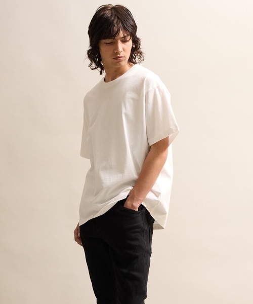 NUMBER (N)INE（ナンバーナイン）の「BASIC HEM PRINTED T-SHIRT / ベーシック ワンポイント ロゴプリント Tシャツ（Tシャツ/カットソー・メンズ・グレー/ブラック/ホワイト・M/L/XL）」の4枚目の写真