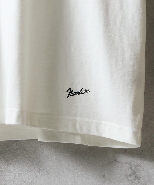 NUMBER (N)INE（ナンバーナイン）の「BASIC HEM PRINTED T-SHIRT / ベーシック ワンポイント ロゴプリント Tシャツ（Tシャツ/カットソー・メンズ・グレー/ブラック/ホワイト・M/L/XL）」の19枚目の写真