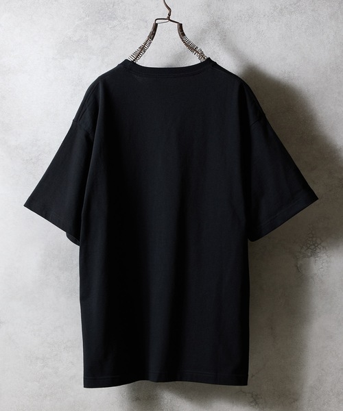 BASIC HEM PRINTED T-SHIRT / ベーシック ワンポイント ロゴプリント T