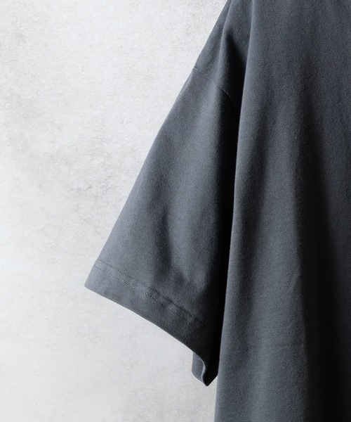 BASIC HEM PRINTED T-SHIRT / ベーシック ワンポイント ロゴプリント T