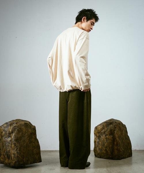 Dulcamara（ドゥルカマラ）の「バルーンロンT（Tシャツ/カットソー・メンズ・グレイッシュベージュ/ブラック/チャコールグレー・0/1）」の10枚目の写真