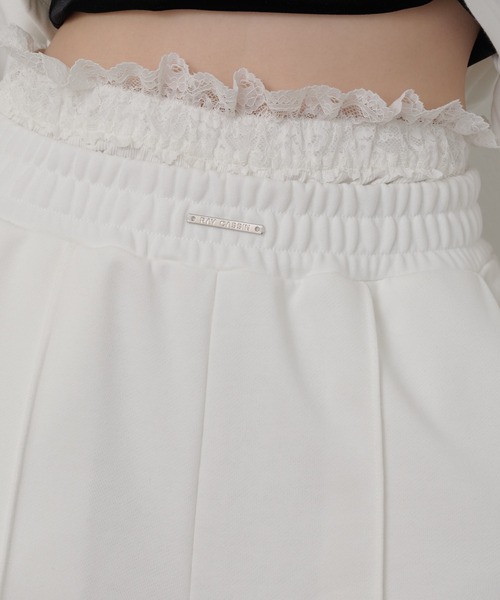 RAY CASSIN（レイカズン）の「【セットアイテム/セットアップ対応】ウエストレースレイヤードスウェットパンツ（スウェットパンツ・レディース・グレー/ホワイト/ブラック系その他2/ホワイト系その他・FREE/L）」の5枚目の写真