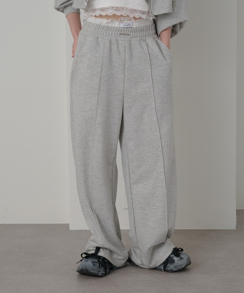 RAY CASSIN（レイカズン）の「【セットアイテム/セットアップ対応】ウエストレースレイヤードスウェットパンツ（スウェットパンツ・レディース・グレー/ホワイト/ブラック系その他2/ホワイト系その他・FREE/L）」の16枚目の写真