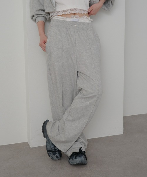 RAY CASSIN（レイカズン）の「【セットアイテム/セットアップ対応】ウエストレースレイヤードスウェットパンツ（スウェットパンツ・レディース・グレー/ホワイト/ブラック系その他2/ホワイト系その他・FREE/L）」の19枚目の写真