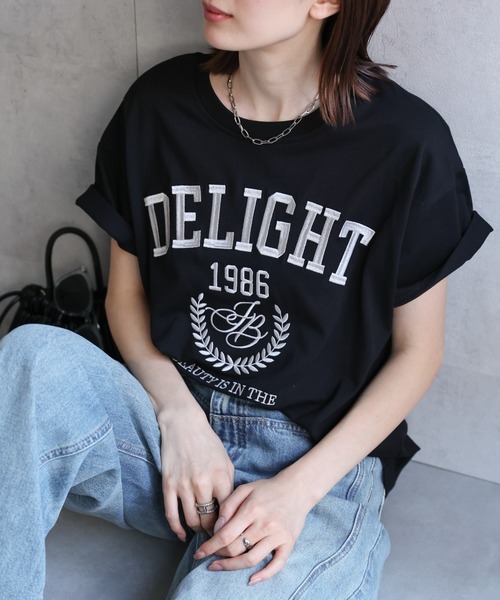 セール】【選べるデザイン】部分刺繍ロゴTシャツ/箔プリント（T